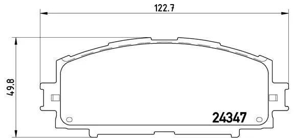 Handler.Part Brake pad set, disc brake BREMBO P83086 1