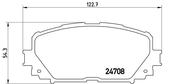 Handler.Part Brake pad set, disc brake BREMBO P83101 1