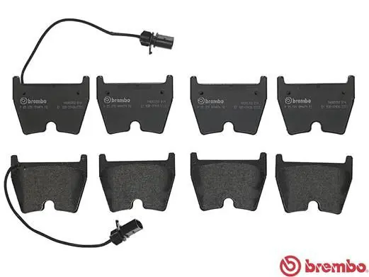 Handler.Part Brake pad set, disc brake BREMBO P85078 2