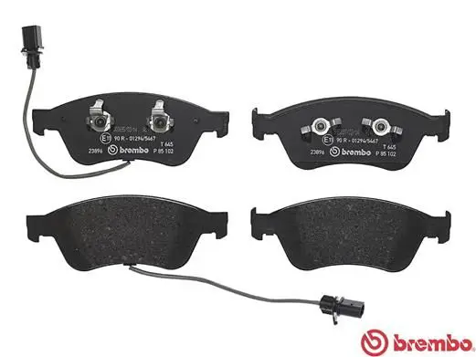 Handler.Part Brake pad set, disc brake BREMBO P85102 2