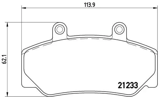 Handler.Part Brake pad set, disc brake BREMBO P86006 1