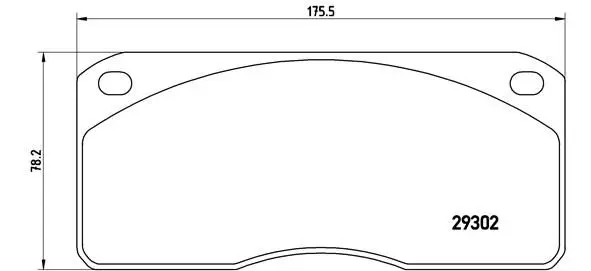 Handler.Part Brake pad set, disc brake BREMBO PA6011 1