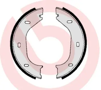 Handler.Part Brake shoe set, parking brake BREMBO S06505 1