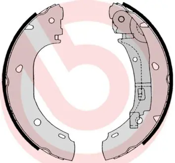 Handler.Part Brake shoe set BREMBO S23525 1