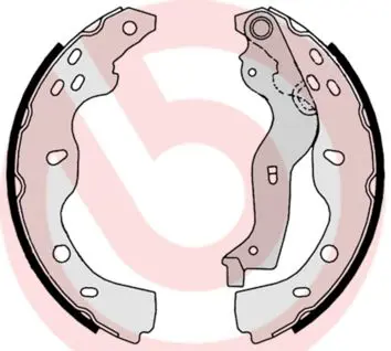 Handler.Part Brake shoe set BREMBO S23532 1