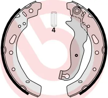 Handler.Part Brake shoe set BREMBO S24540 1