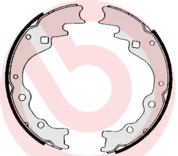 Handler.Part Brake shoe set BREMBO S49514 1