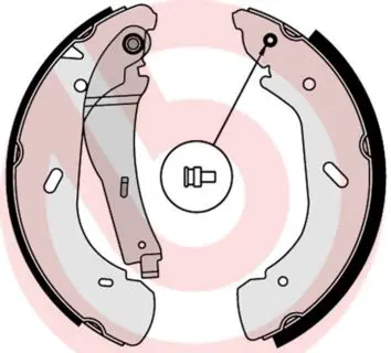 Handler.Part Brake shoe set BREMBO S56513 1