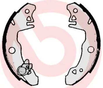 Handler.Part Brake shoe set BREMBO S68510 1