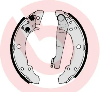 Handler.Part Brake shoe set BREMBO S85507 1