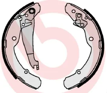 Handler.Part Brake shoe set BREMBO S85516 1