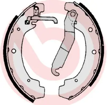 Handler.Part Brake shoe set BREMBO S85534 1