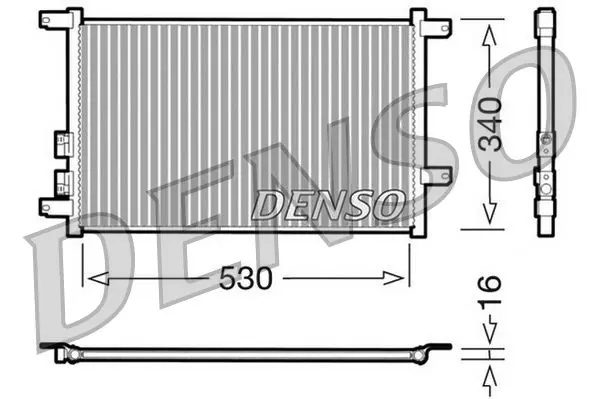 Handler.Part Condenser, air conditioning Denso DCN01011 1