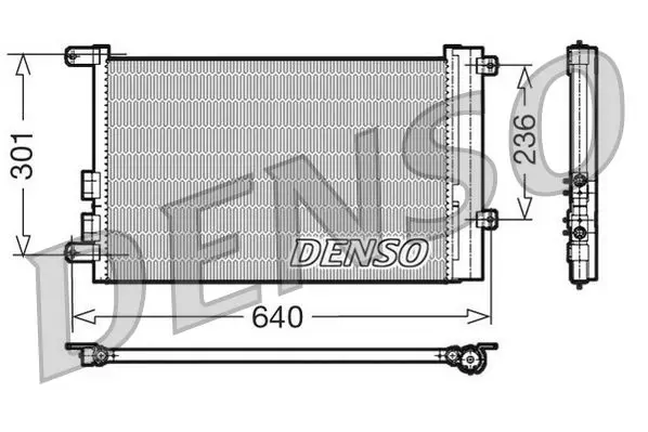 Handler.Part Condenser, air conditioning Denso DCN01016 1