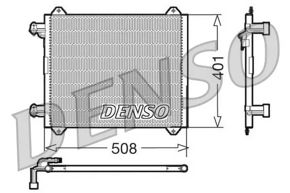 Handler.Part Condenser, air conditioning Denso DCN02009 1