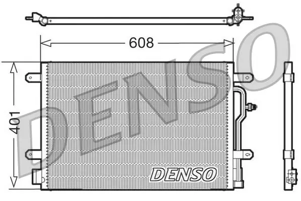 Handler.Part Condenser, air conditioning Denso DCN02011 1