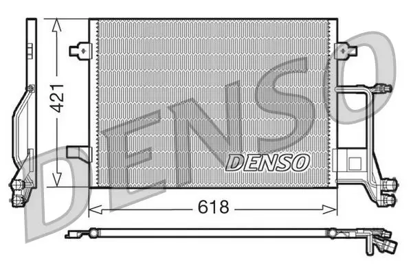 Handler.Part Condenser, air conditioning Denso DCN02013 1