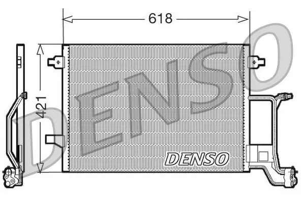 Handler.Part Condenser, air conditioning Denso DCN02015 1