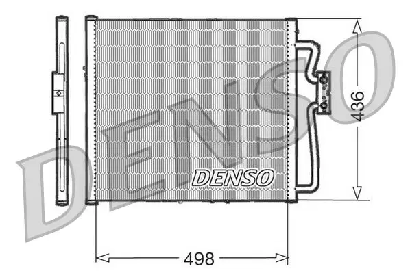 Handler.Part Condenser, air conditioning Denso DCN05019 1