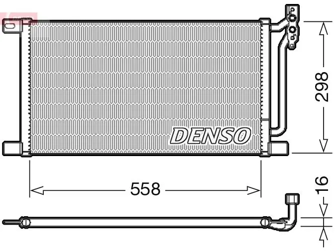 Handler.Part Condenser, air conditioning Denso DCN05020 1