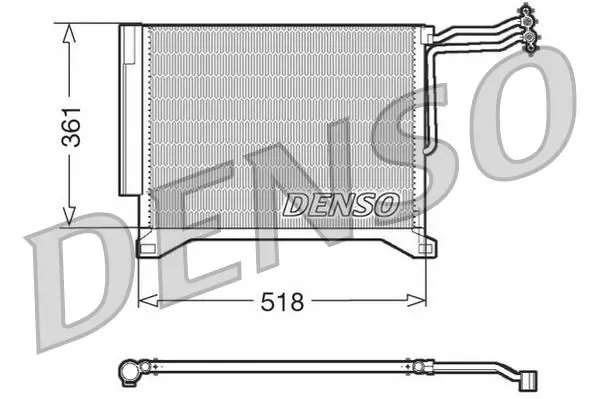 Handler.Part Condenser, air conditioning Denso DCN05100 1