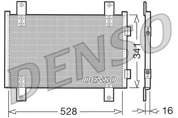 Handler.Part Condenser, air conditioning Denso DCN07001 1