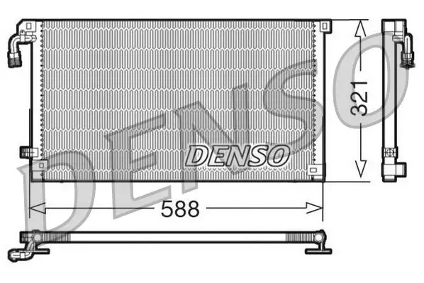 Handler.Part Condenser, air conditioning Denso DCN07004 1