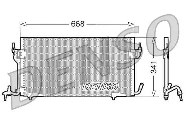 Handler.Part Condenser, air conditioning Denso DCN07010 1