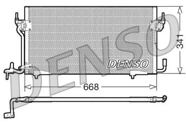 Handler.Part Condenser, air conditioning Denso DCN07060 1