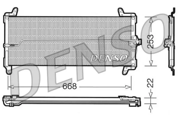 Handler.Part Condenser, air conditioning Denso DCN09001 1