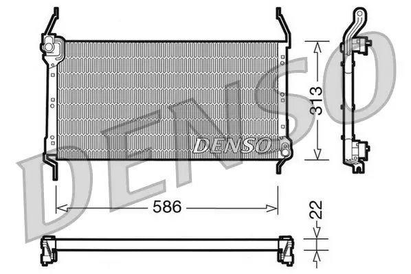 Handler.Part Condenser, air conditioning Denso DCN09013 1