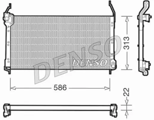 Handler.Part Condenser, air conditioning Denso DCN09014 1