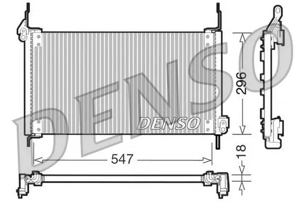 Handler.Part Condenser, air conditioning Denso DCN09016 1