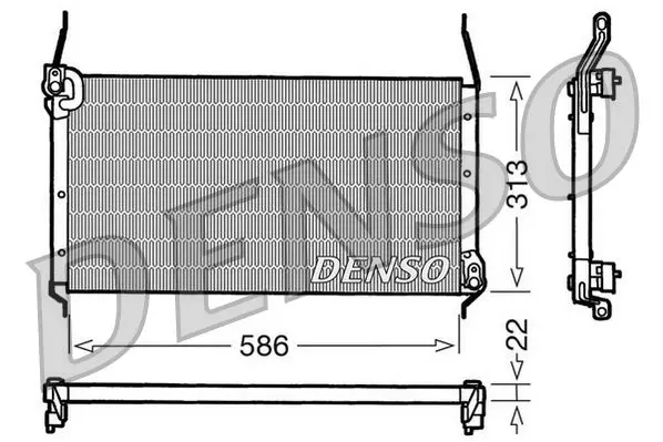 Handler.Part Condenser, air conditioning Denso DCN09017 1