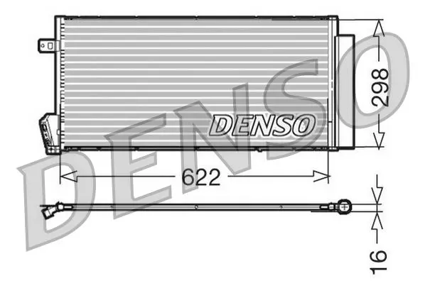 Handler.Part Condenser, air conditioning Denso DCN09018 1