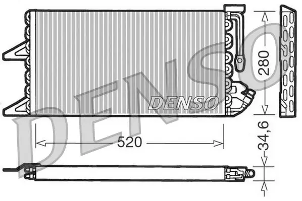 Handler.Part Condenser, air conditioning Denso DCN09092 1