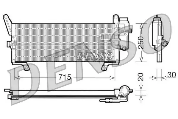 Handler.Part Condenser, air conditioning Denso DCN09094 1