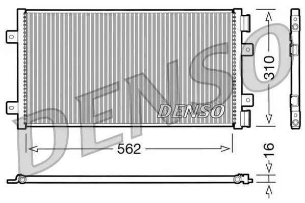 Handler.Part Condenser, air conditioning Denso DCN09101 1