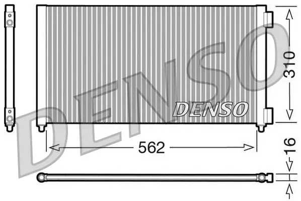 Handler.Part Condenser, air conditioning Denso DCN09102 1