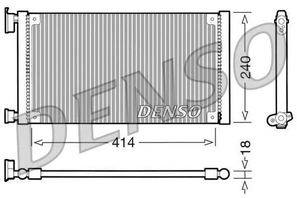 Handler.Part Condenser, air conditioning Denso DCN09120 1