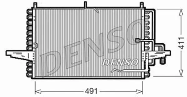 Handler.Part Condenser, air conditioning Denso DCN10002 1