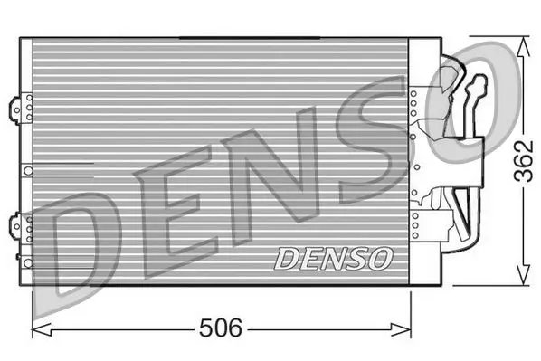 Handler.Part Condenser, air conditioning Denso DCN10004 1