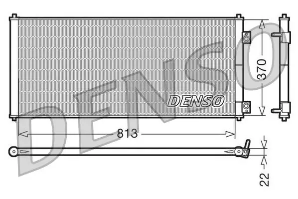 Handler.Part Condenser, air conditioning Denso DCN10018 1