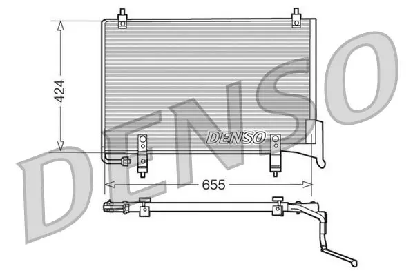 Handler.Part Condenser, air conditioning Denso DCN11004 1