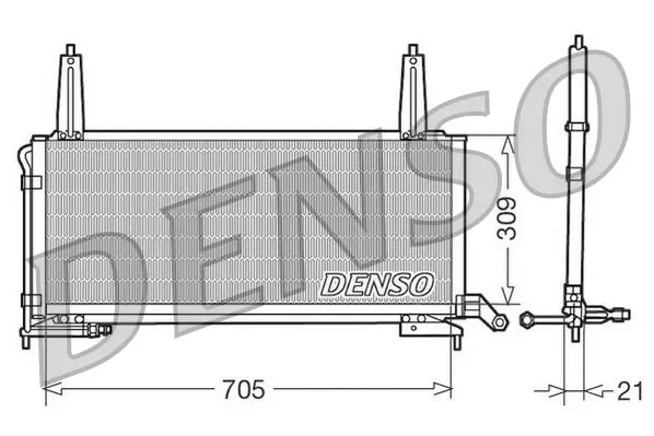 Handler.Part Condenser, air conditioning Denso DCN11006 1