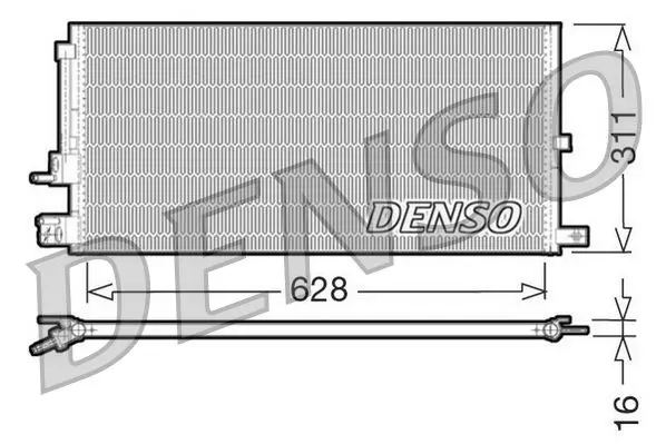 Handler.Part Condenser, air conditioning Denso DCN11007 1