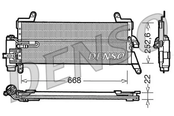 Handler.Part Condenser, air conditioning Denso DCN13010 1