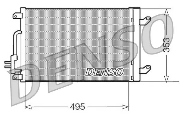 Handler.Part Condenser, air conditioning Denso DCN13015 1