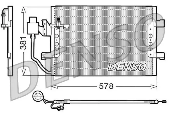 Handler.Part Condenser, air conditioning Denso DCN17001 1