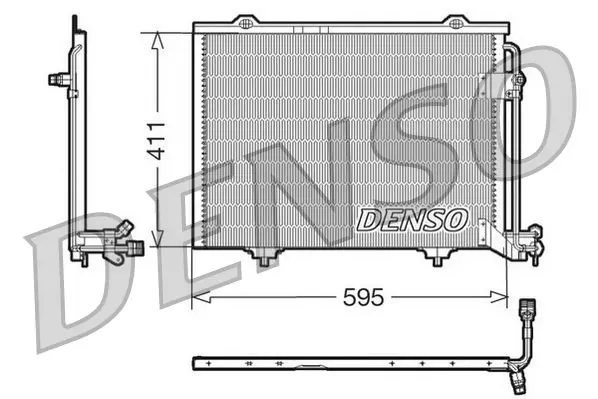 Handler.Part Condenser, air conditioning Denso DCN17011 1